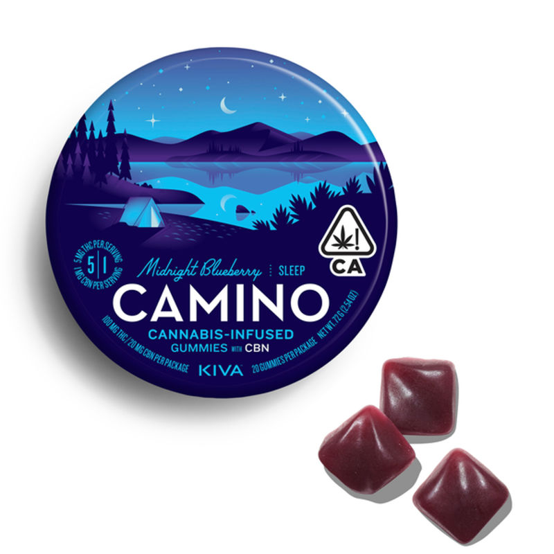 Midnight Blueberry 5:1 CBN by camino gummies edible at Haven