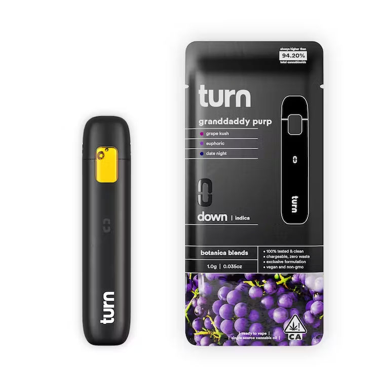 Granddaddy Purple Down by turn cart at Haven