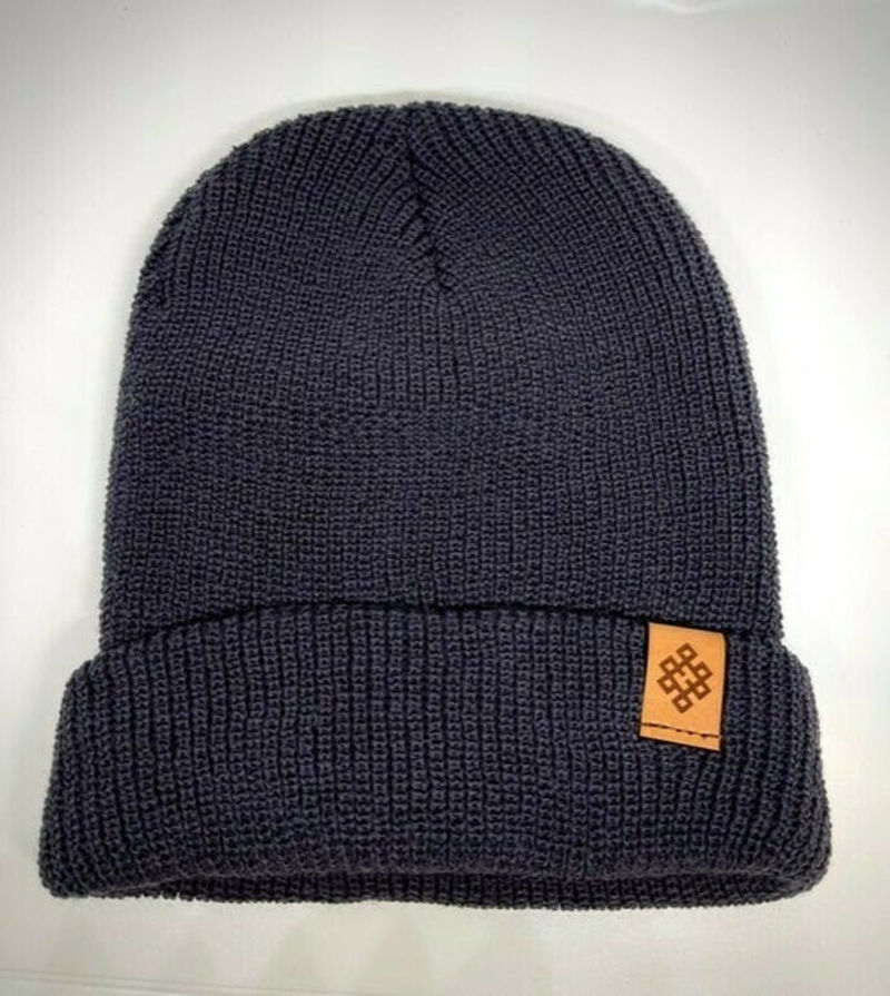 Navy Blue Beanie by haven merch at Haven