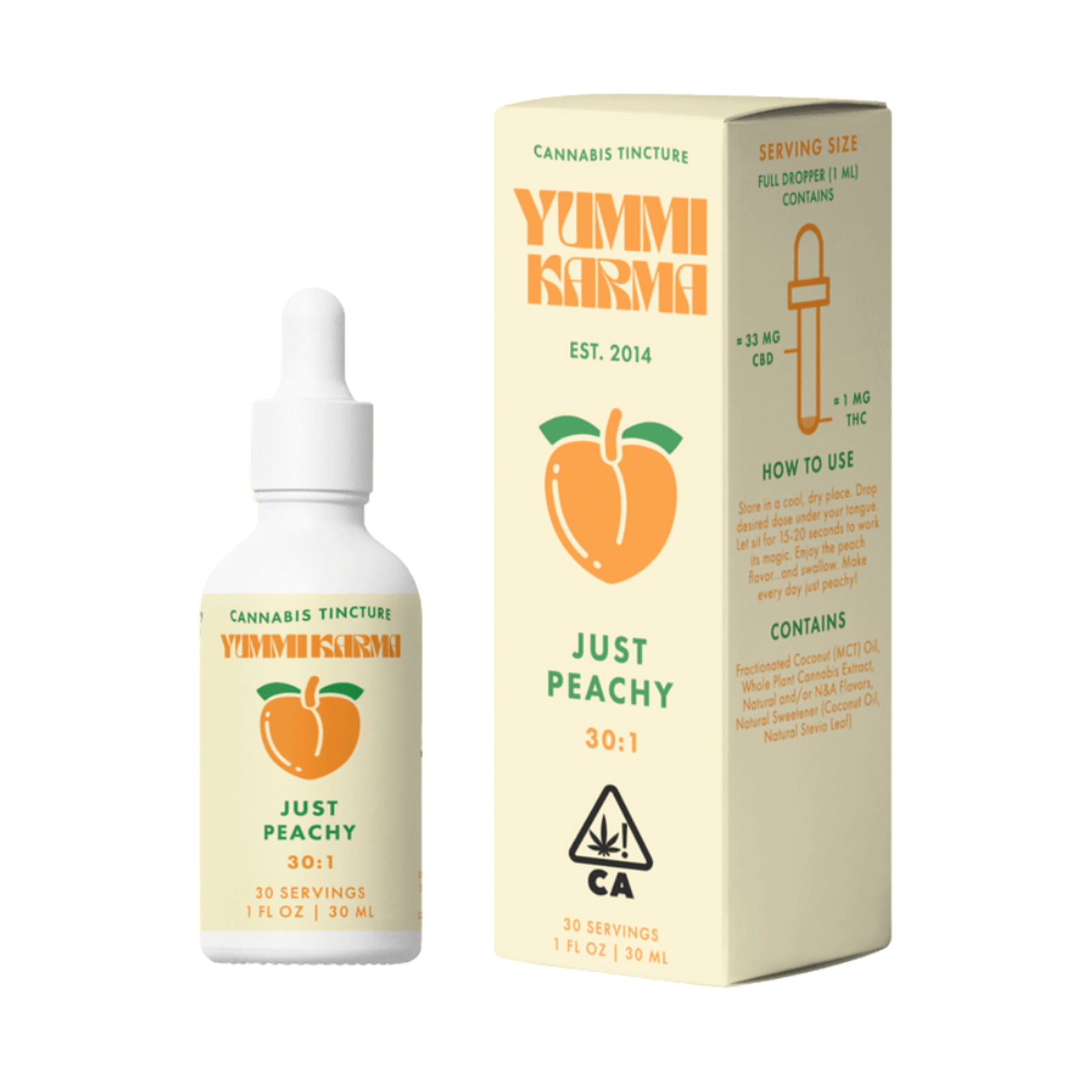 Just Peachy 30:1 CBD 1030mg by yummi karma edible at Haven