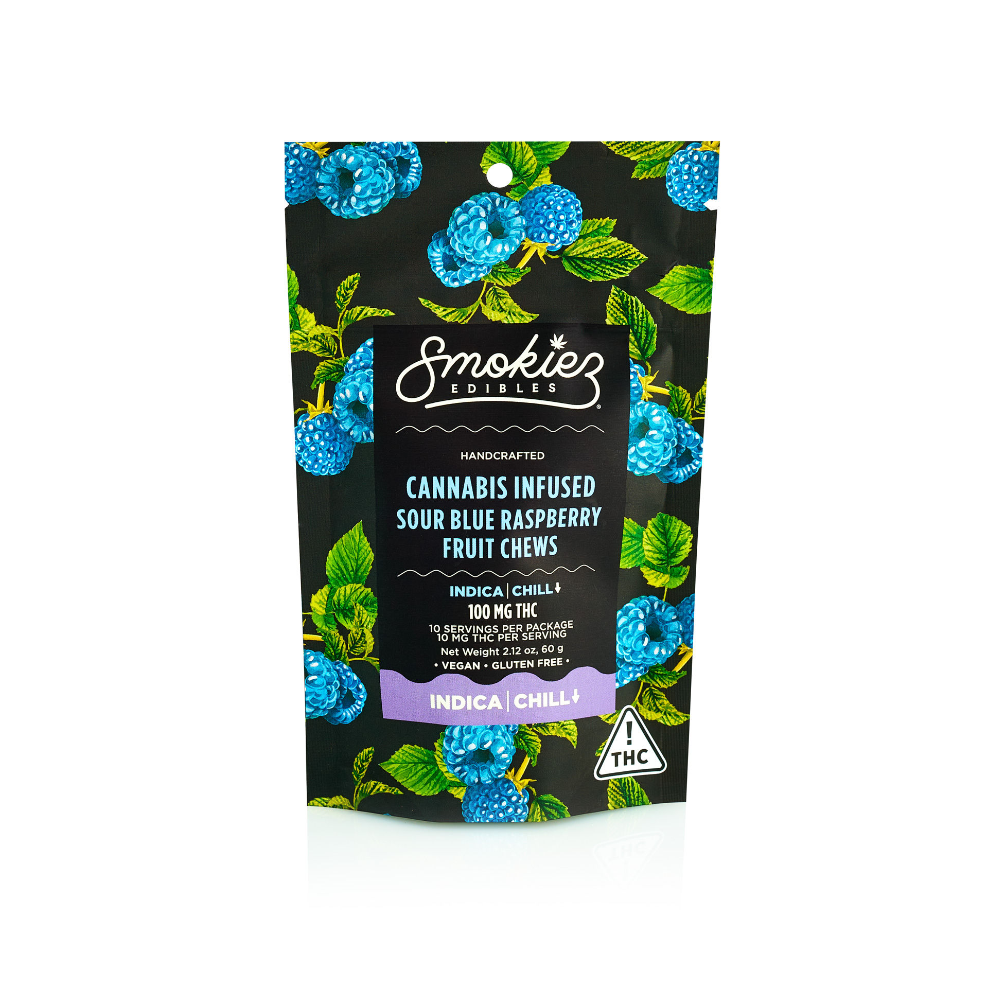 Sour Blue Raspberry Indica by smokiez edible at ShowGrow