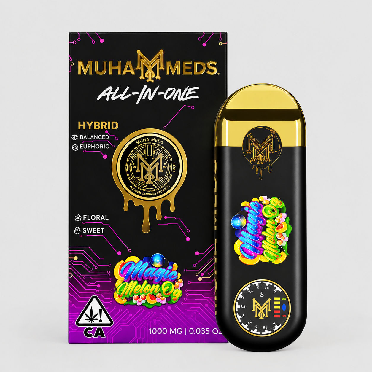 Magic Melon OG by muha meds cart at ShowGrow Long Beach Dispensary | Cannabis, Vapes, Edibles & Pickup