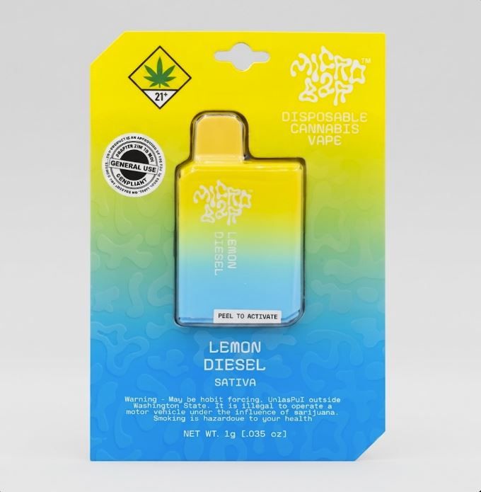 Lemon Diesel by microbar cart at ShowGrow Long Beach Dispensary | Cannabis, Vapes, Edibles & Pickup