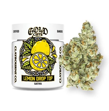 Gold Cut: Lemon Drop Top by claybourne co. flower at ShowGrow Long Beach Dispensary | Cannabis, Vapes, Edibles & Pickup