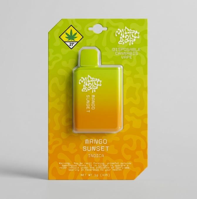 Mango Sunset by microbar cart at ShowGrow Long Beach Dispensary | Cannabis, Vapes, Edibles & Pickup