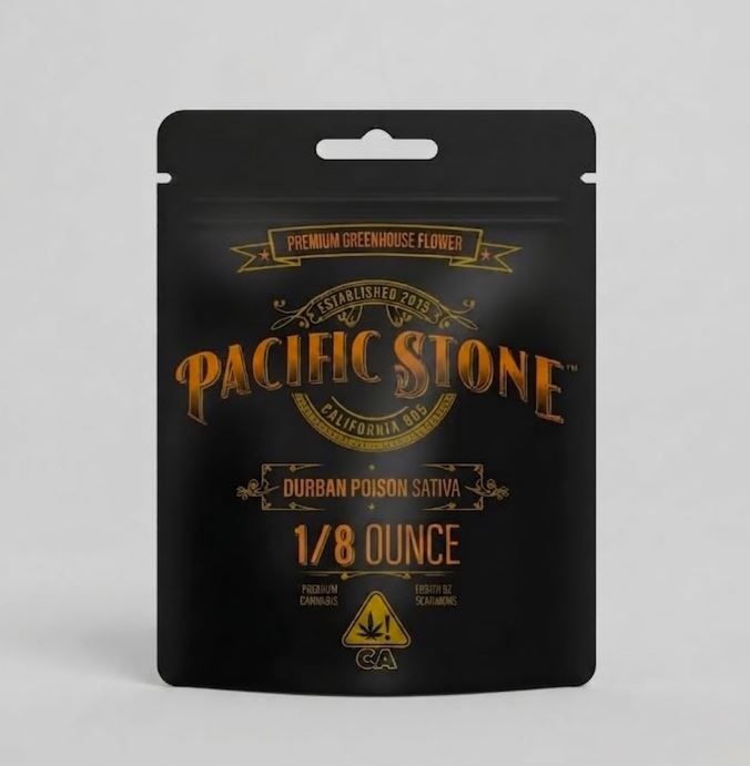 Durban Poison by pacific stone flower at ShowGrow Long Beach Dispensary | Cannabis, Vapes, Edibles & Pickup