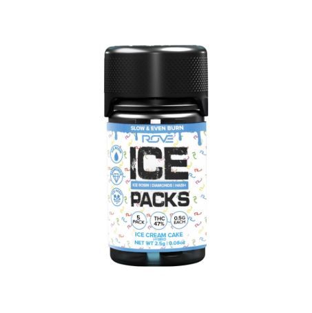 Ice Cream Cake Ice Pack 6pks by rove preroll at ShowGrow Long Beach Dispensary | Cannabis, Vapes, Edibles & Pickup