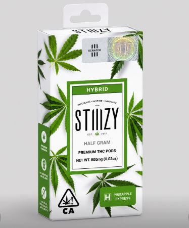 Pineapple Express by stiiizy cart at ShowGrow Long Beach Dispensary | Cannabis, Vapes, Edibles & Pickup