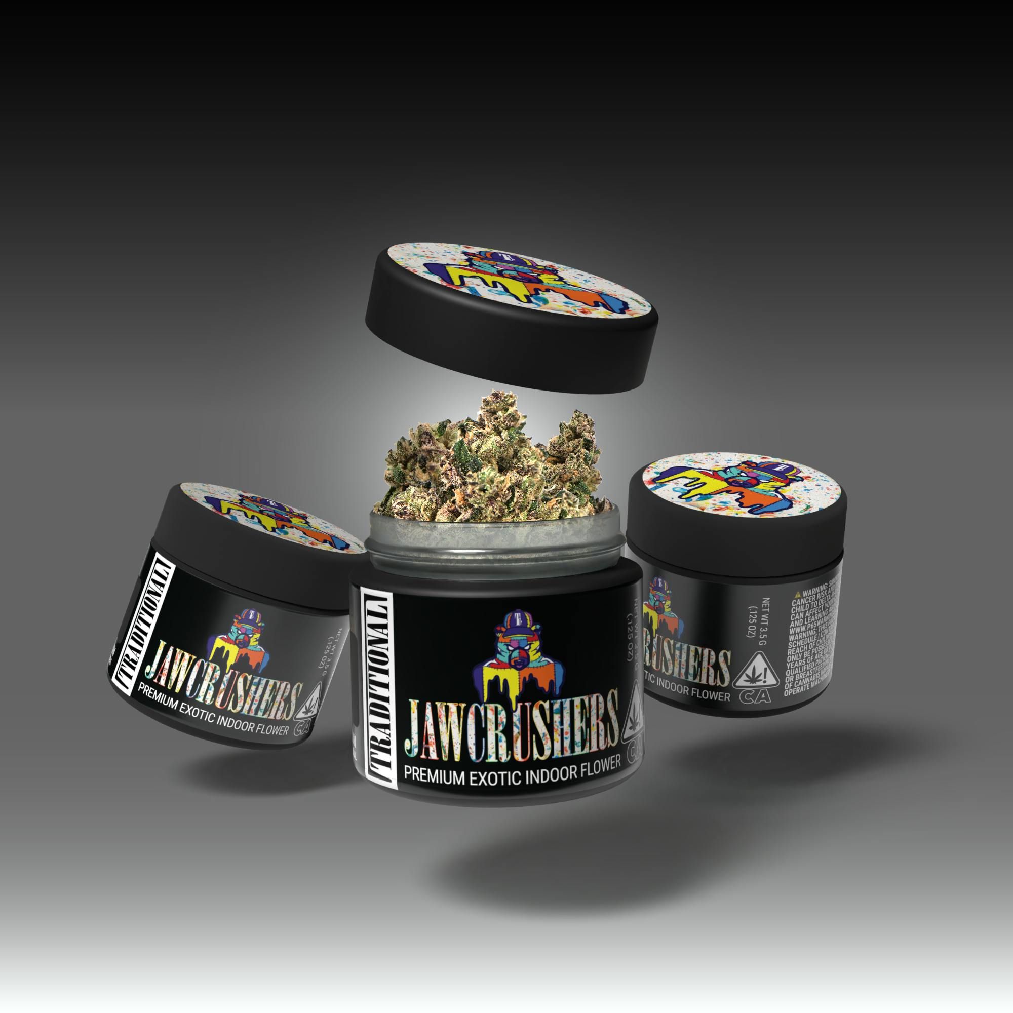 Jawcrushers by traditional flower at ShowGrow Long Beach Dispensary | Cannabis, Vapes, Edibles & Pickup