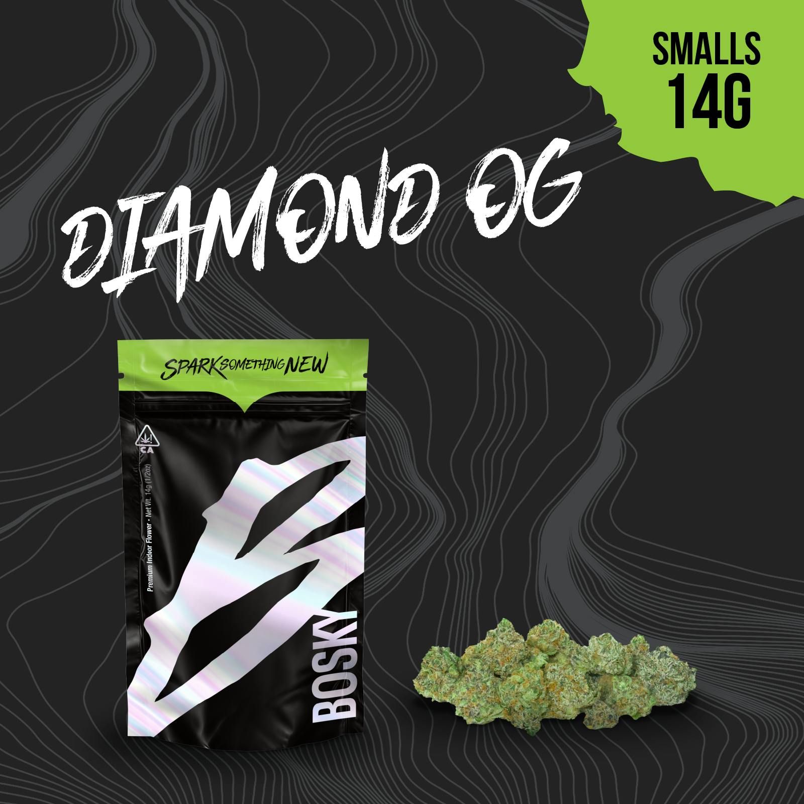 Diamond OG by bosky flower at ShowGrow Long Beach Dispensary | Cannabis, Vapes, Edibles & Pickup