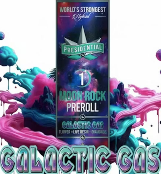 Galactic Gas Moon Rock by presidential preroll at ShowGrow Long Beach Dispensary | Cannabis, Vapes, Edibles & Pickup