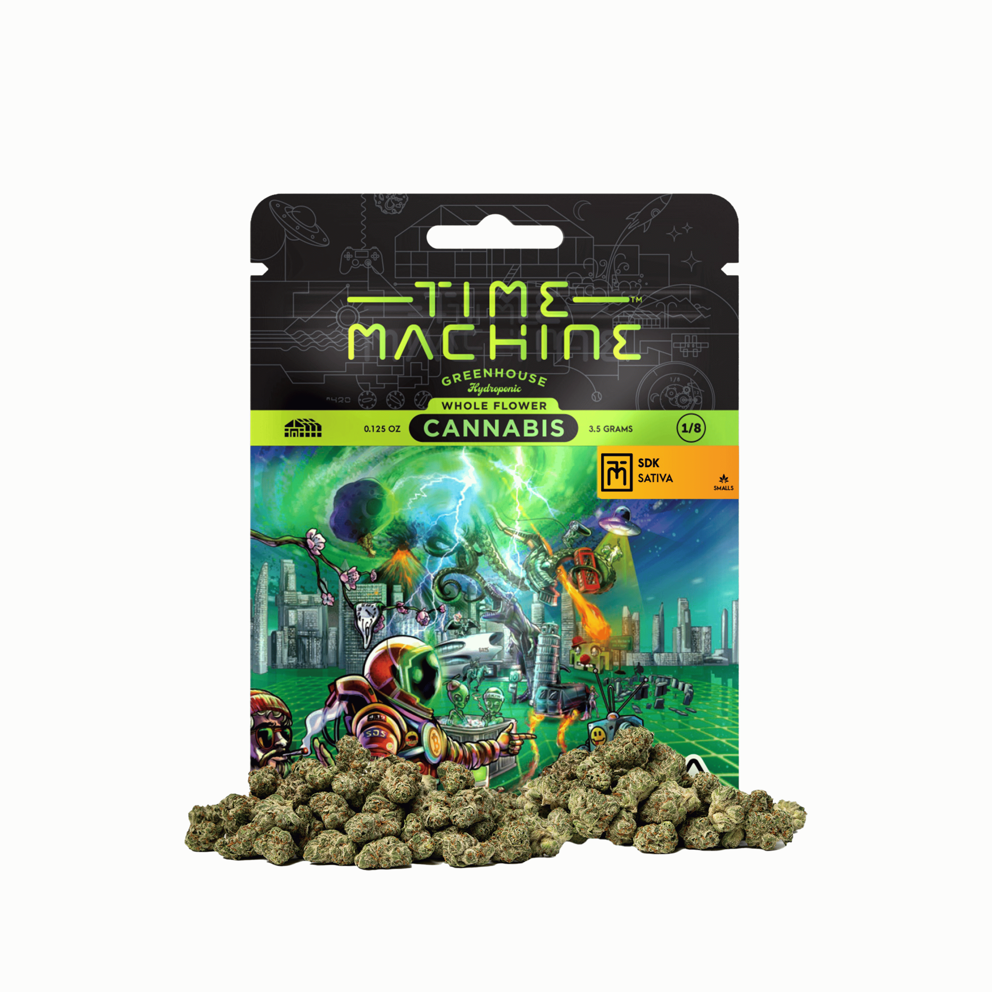 Blue Dream by time machine flower at ShowGrow Long Beach Dispensary | Cannabis, Vapes, Edibles & Pickup