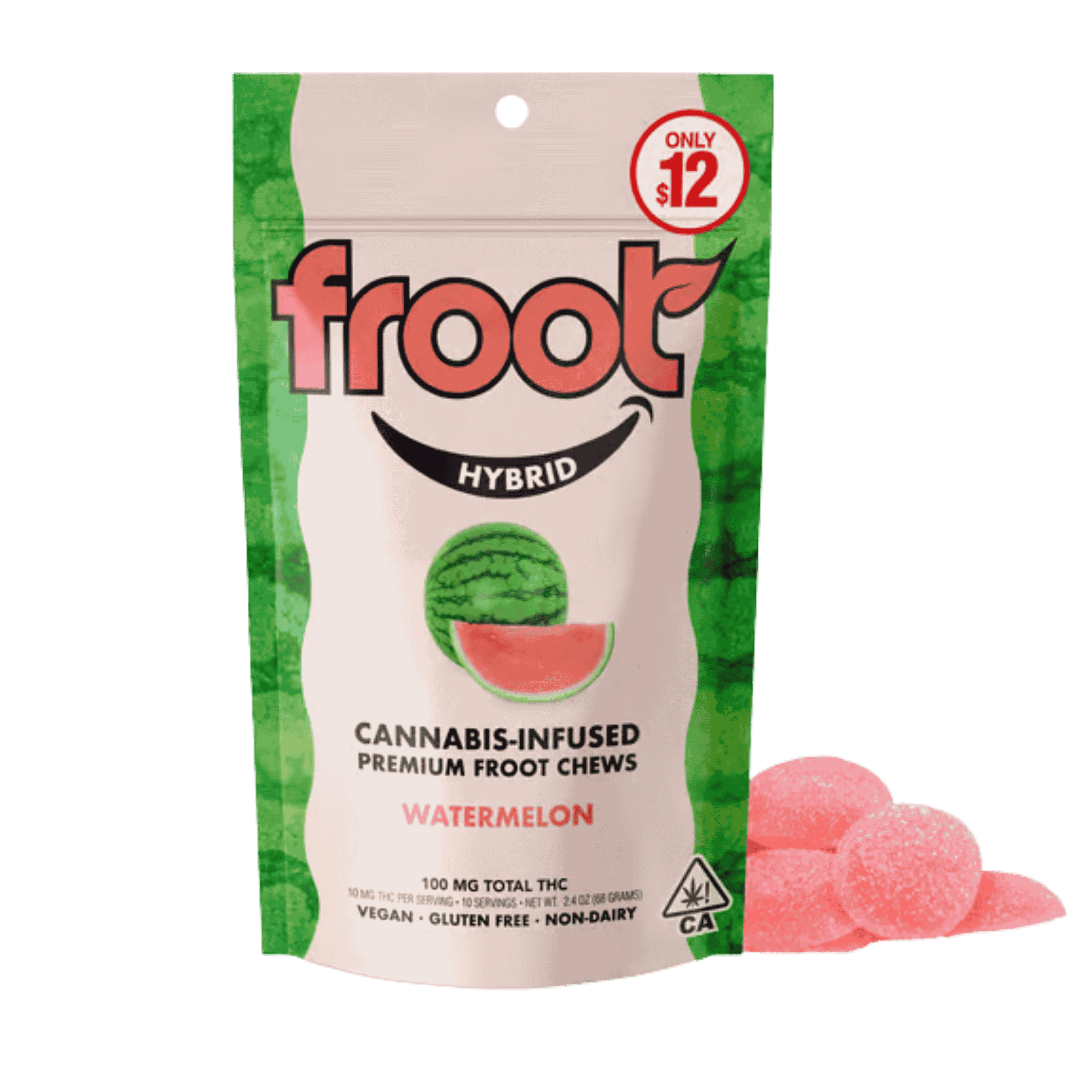 Watermelon Hybrid by froot edible at ShowGrow Long Beach Dispensary | Cannabis, Vapes, Edibles & Pickup
