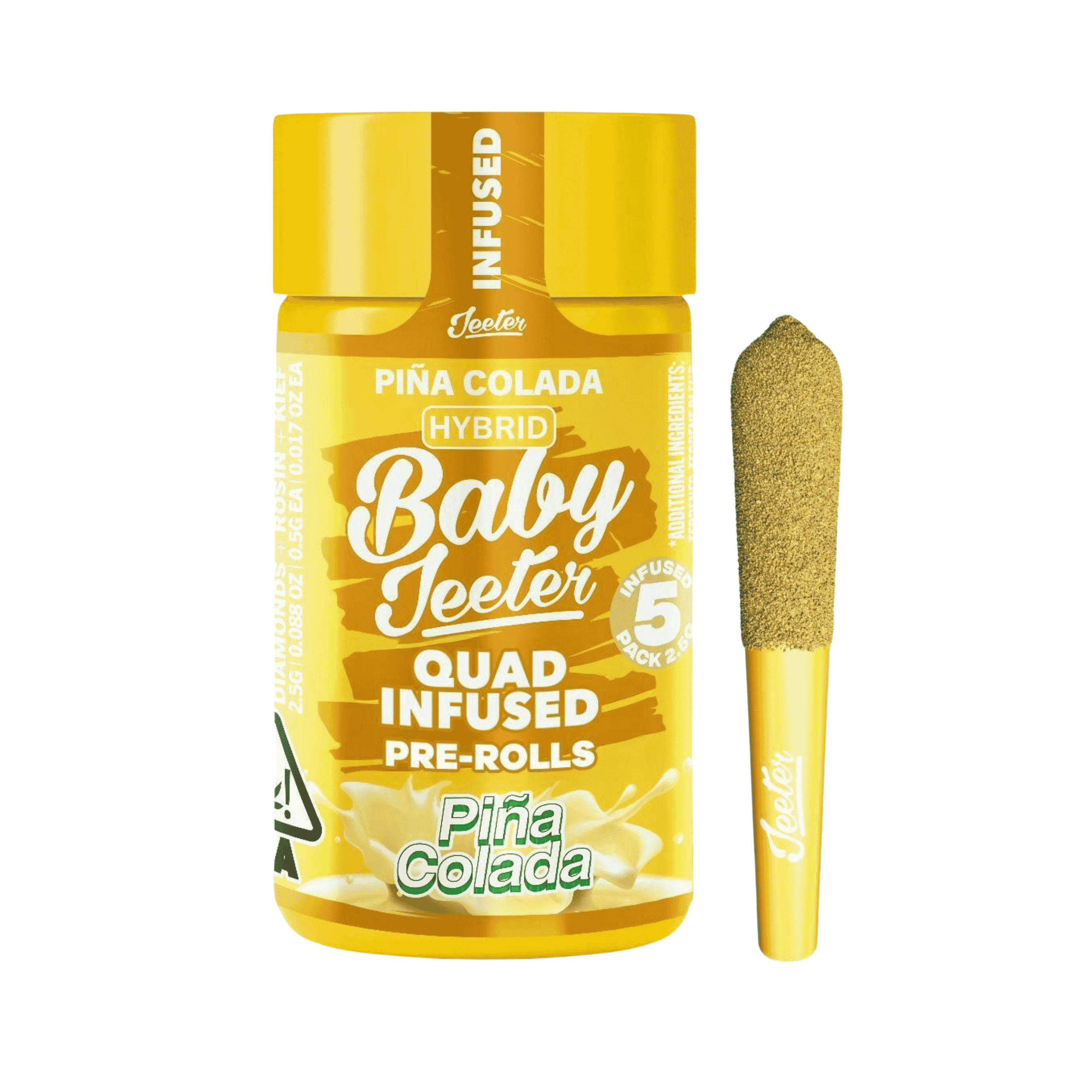 Pina Colada 5pks by jeeter preroll at ShowGrow Long Beach Dispensary | Cannabis, Vapes, Edibles & Pickup