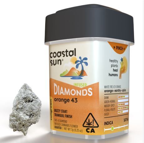 Orange 43 Infused by coastal sun flower at ShowGrow Long Beach Dispensary | Cannabis, Vapes, Edibles & Pickup