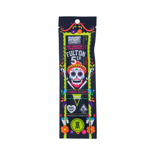 Tio Franky by sunset connect preroll at ShowGrow Long Beach Dispensary | Cannabis, Vapes, Edibles & Pickup