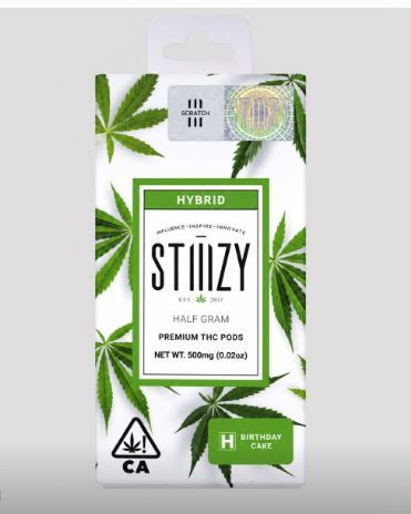 Birthday Cake by stiiizy cart at ShowGrow Long Beach Dispensary | Cannabis, Vapes, Edibles & Pickup