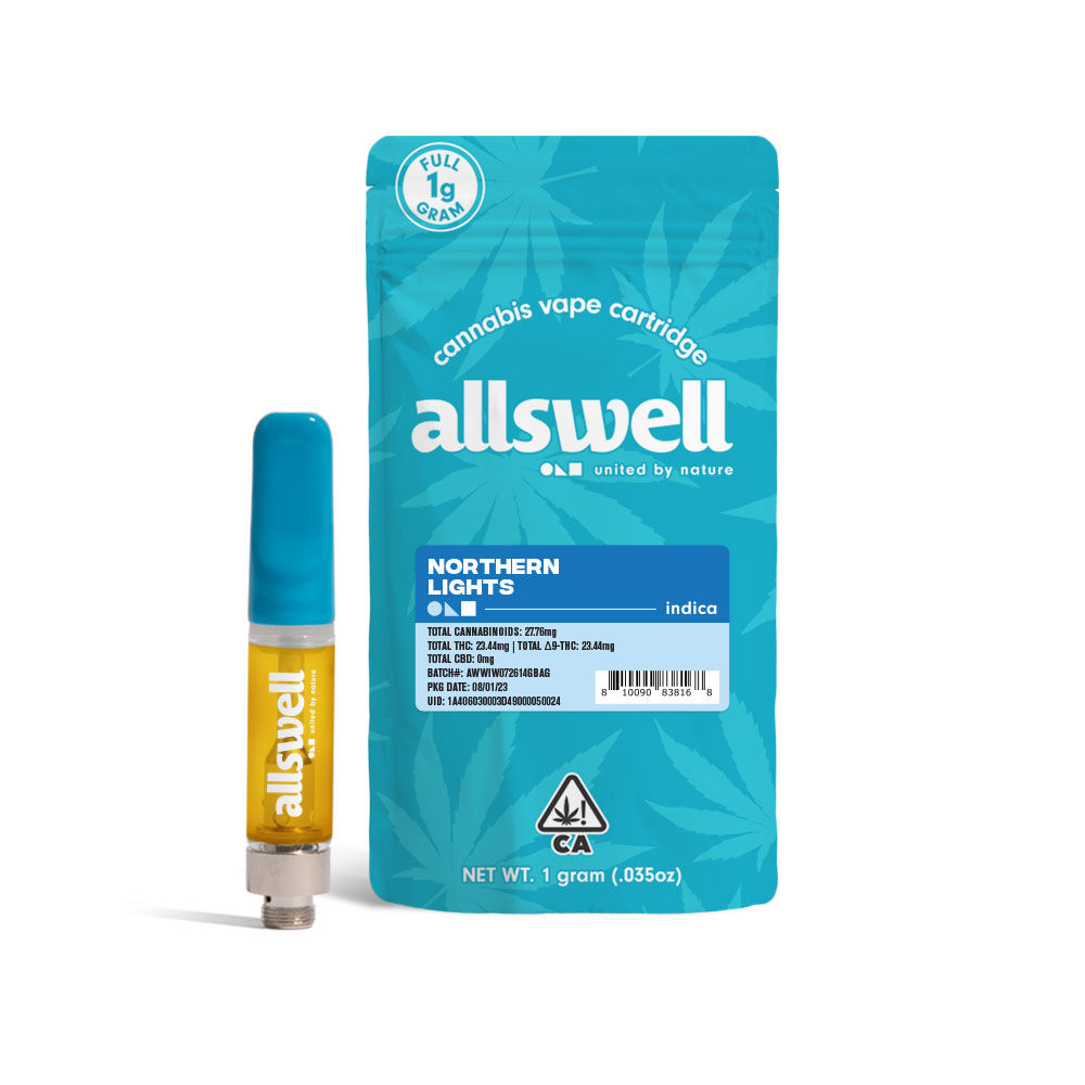Northern Lights by allswell cart at ShowGrow Long Beach Dispensary | Cannabis, Vapes, Edibles & Pickup