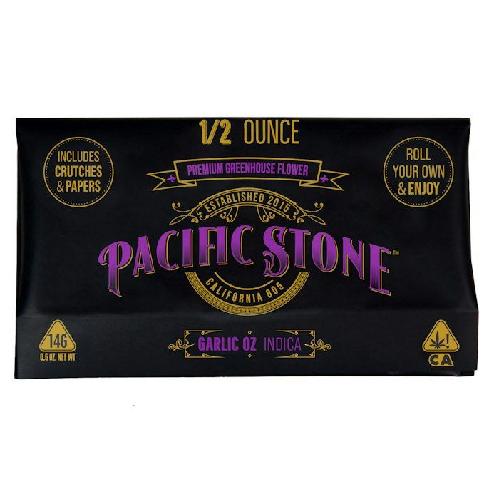 Garlic OZ Sugar Shake Rolling Kit by pacific stone flower at ShowGrow Long Beach Dispensary | Cannabis, Vapes, Edibles & Pickup