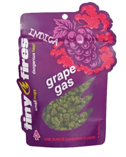Grape Gas by tiny fires flower at ShowGrow Long Beach Dispensary | Cannabis, Vapes, Edibles & Pickup