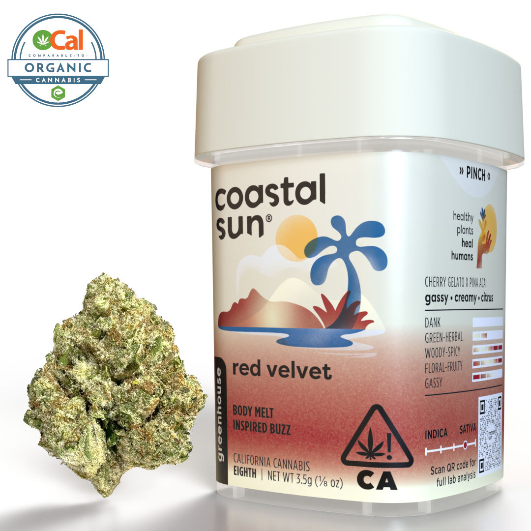 Red Velvet by coastal sun flower at ShowGrow Long Beach Dispensary | Cannabis, Vapes, Edibles & Pickup