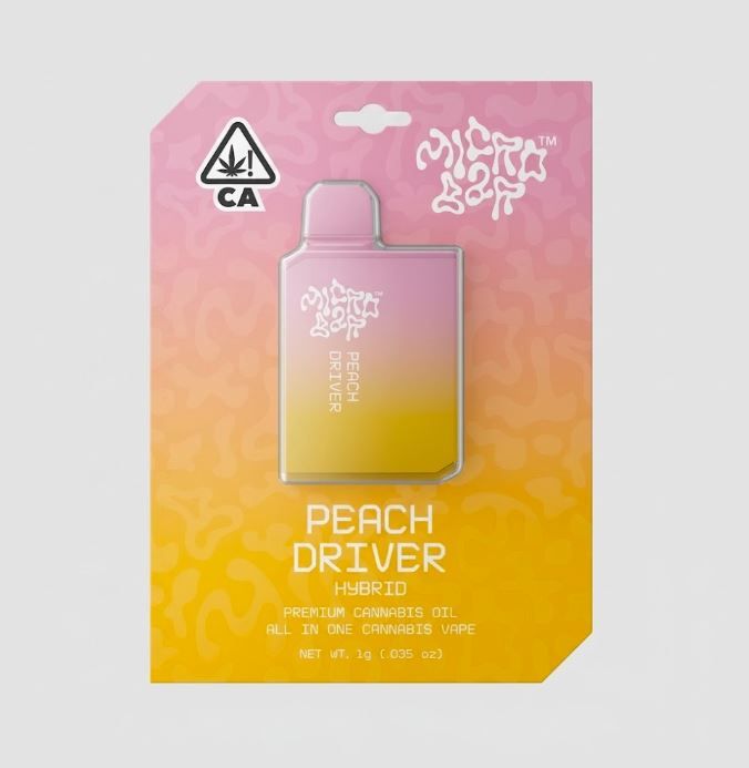 Peach Driver by microbar cart at ShowGrow Long Beach Dispensary | Cannabis, Vapes, Edibles & Pickup