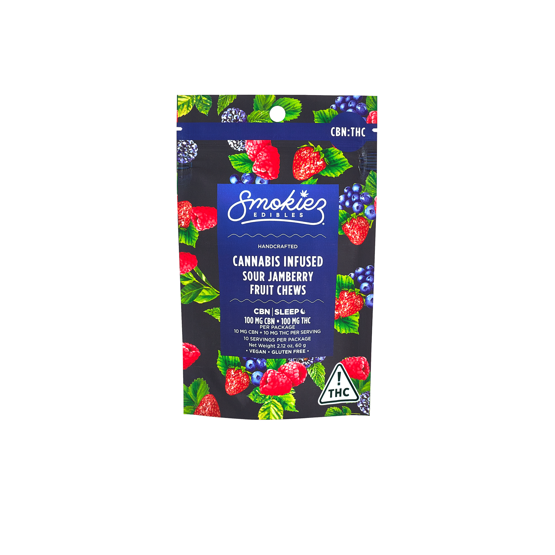 1:1 Sour Jamberry CBN by smokiez edible at ShowGrow