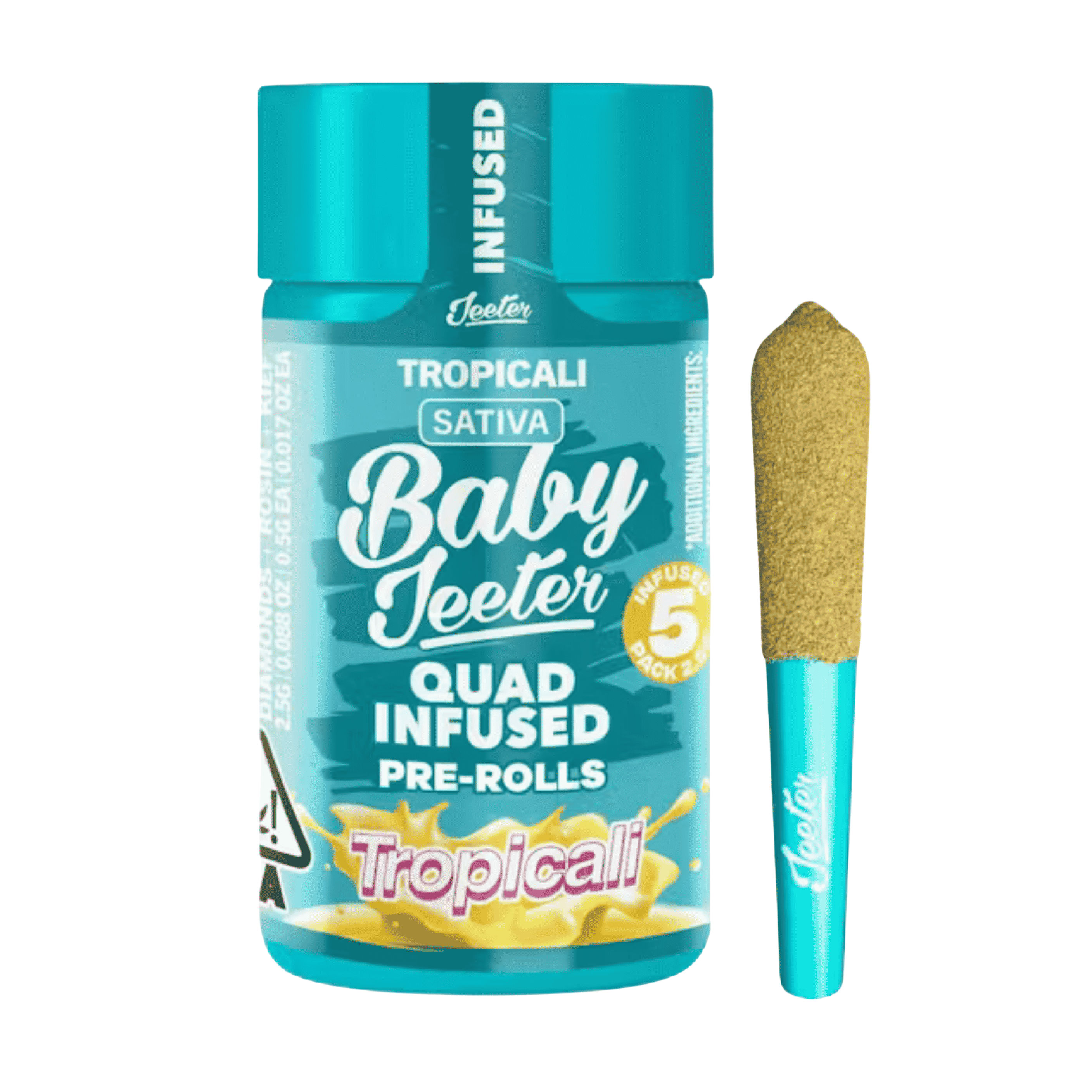 Tropicali 5pks by jeeter preroll at ShowGrow Long Beach Dispensary | Cannabis, Vapes, Edibles & Pickup