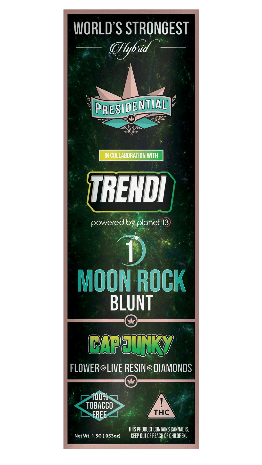 Trendi: Cap Junky Moon Rock Blunt by presidential preroll at ShowGrow