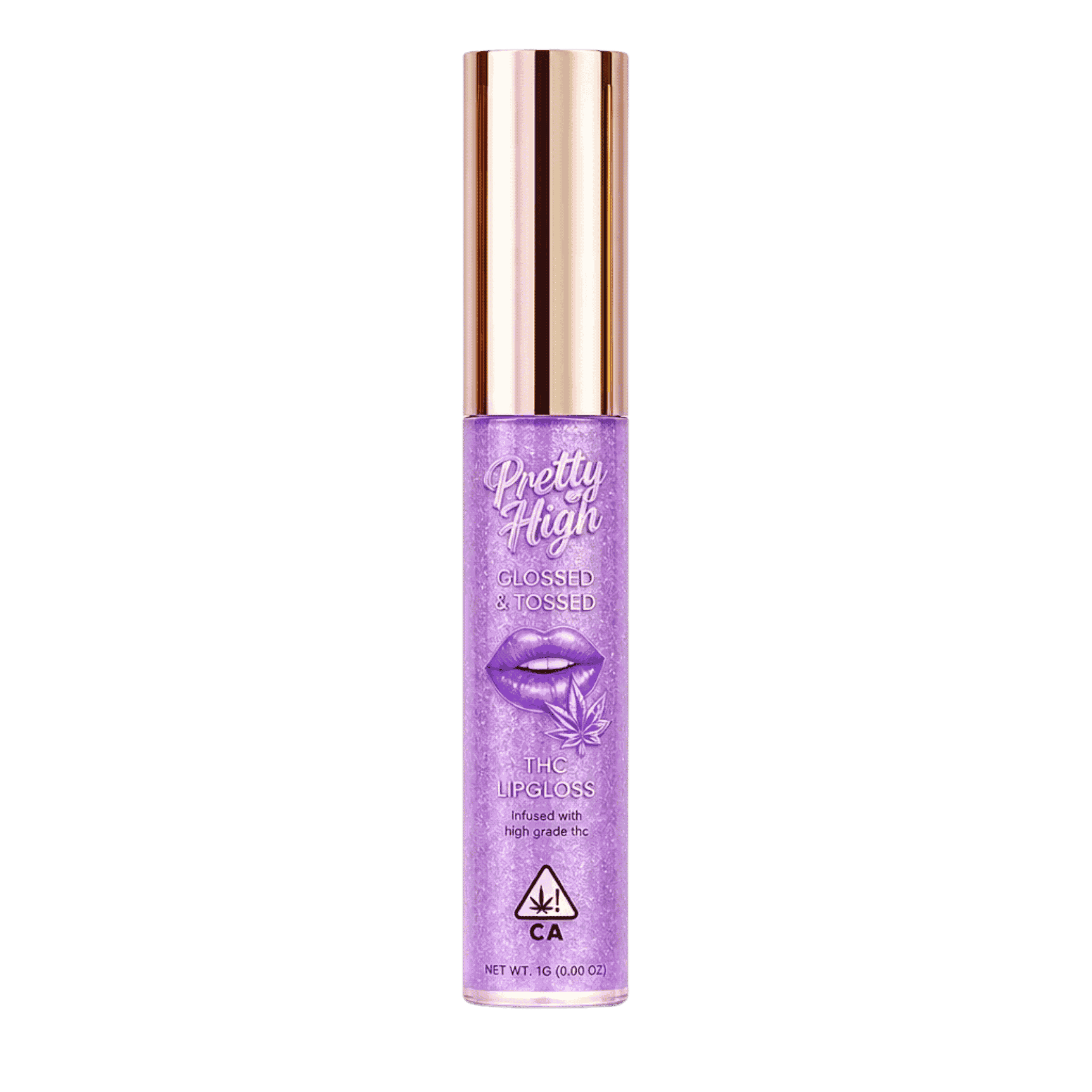 Glam Daddy Purple Lipgloss by pretty dope topical at ShowGrow Long Beach Dispensary | Cannabis, Vapes, Edibles & Pickup