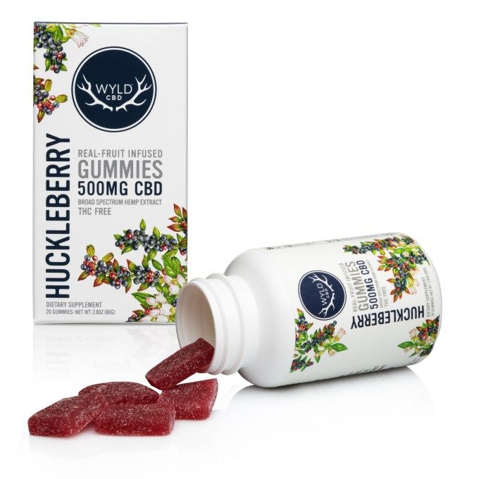 Huckleberry CBD by wyld cbd edible at ShowGrow