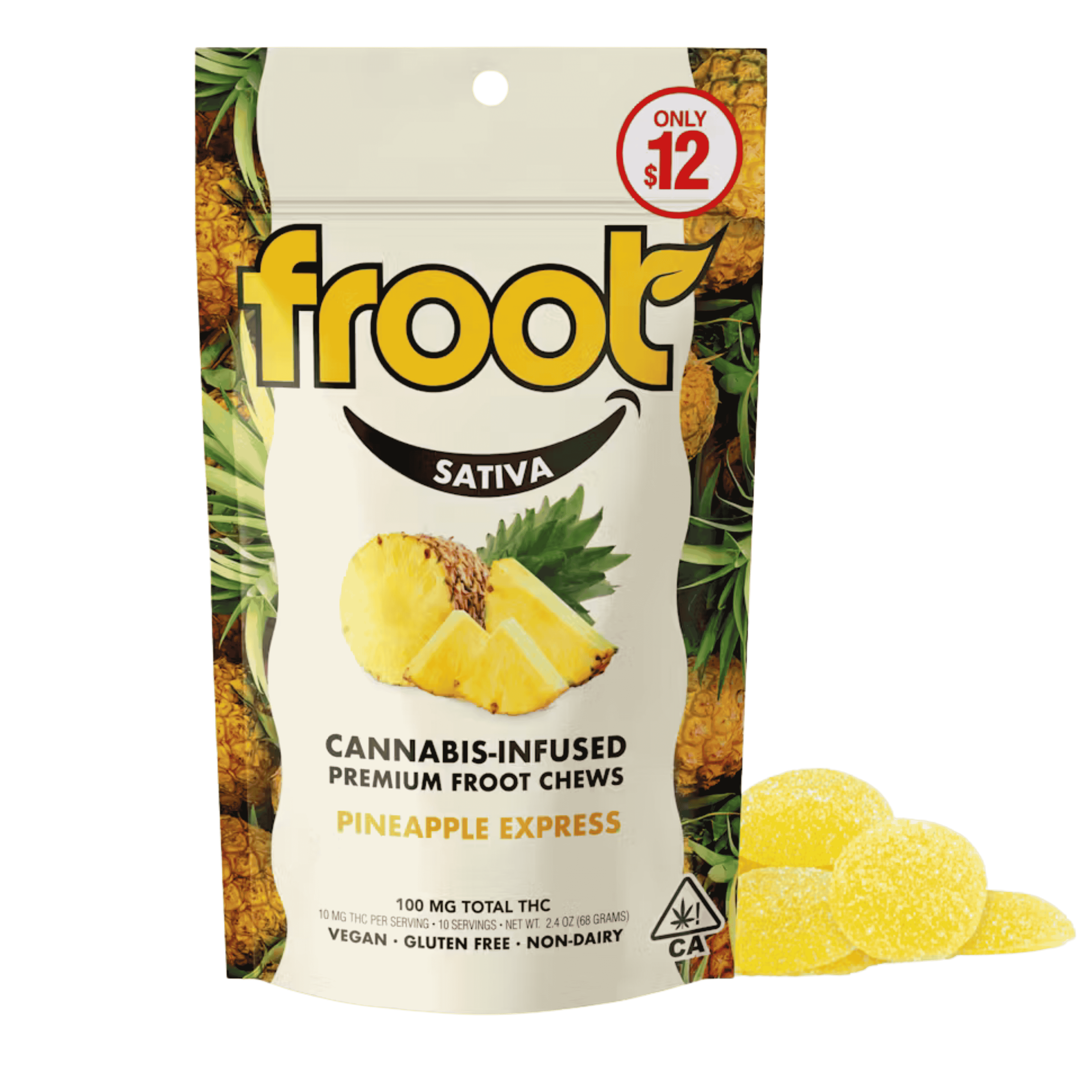Pineapple Express Sativa by froot edible at ShowGrow Long Beach Dispensary | Cannabis, Vapes, Edibles & Pickup