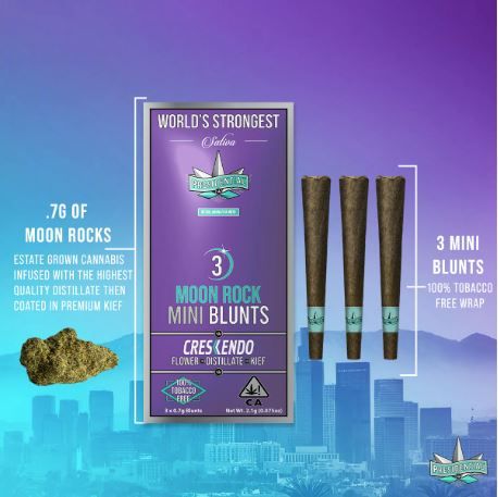Crescendo Moon Rock Mini 3pks by presidential preroll at ShowGrow Long Beach Dispensary | Cannabis, Vapes, Edibles & Pickup