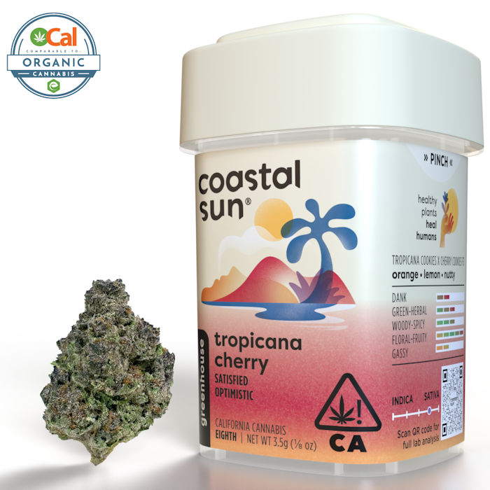 Tropicana Cherry by coastal sun flower at ShowGrow Long Beach Dispensary | Cannabis, Vapes, Edibles & Pickup