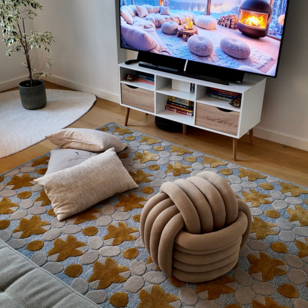 Wool and Viscose carpet Colour splash 3 image 4