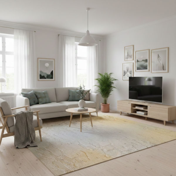 Wool rug Plush cherry blossom image 2