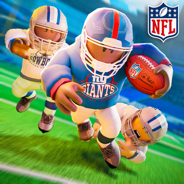 Roblox nfl player holding a football