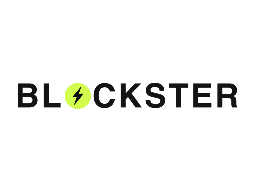 Blockster wordmark · light surfaces