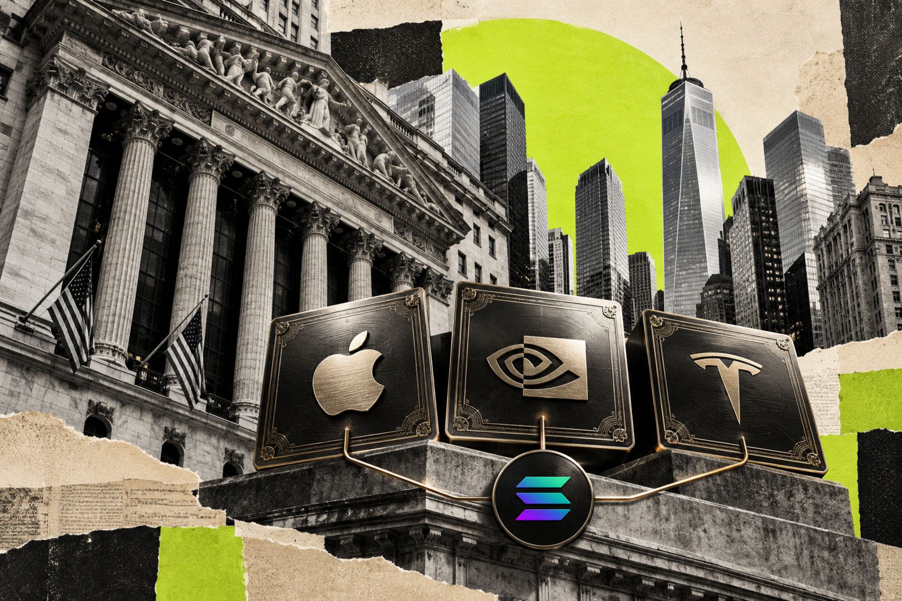 Apple, Nvidia and Tesla Shares Come to Solana. What Do Investors Own?