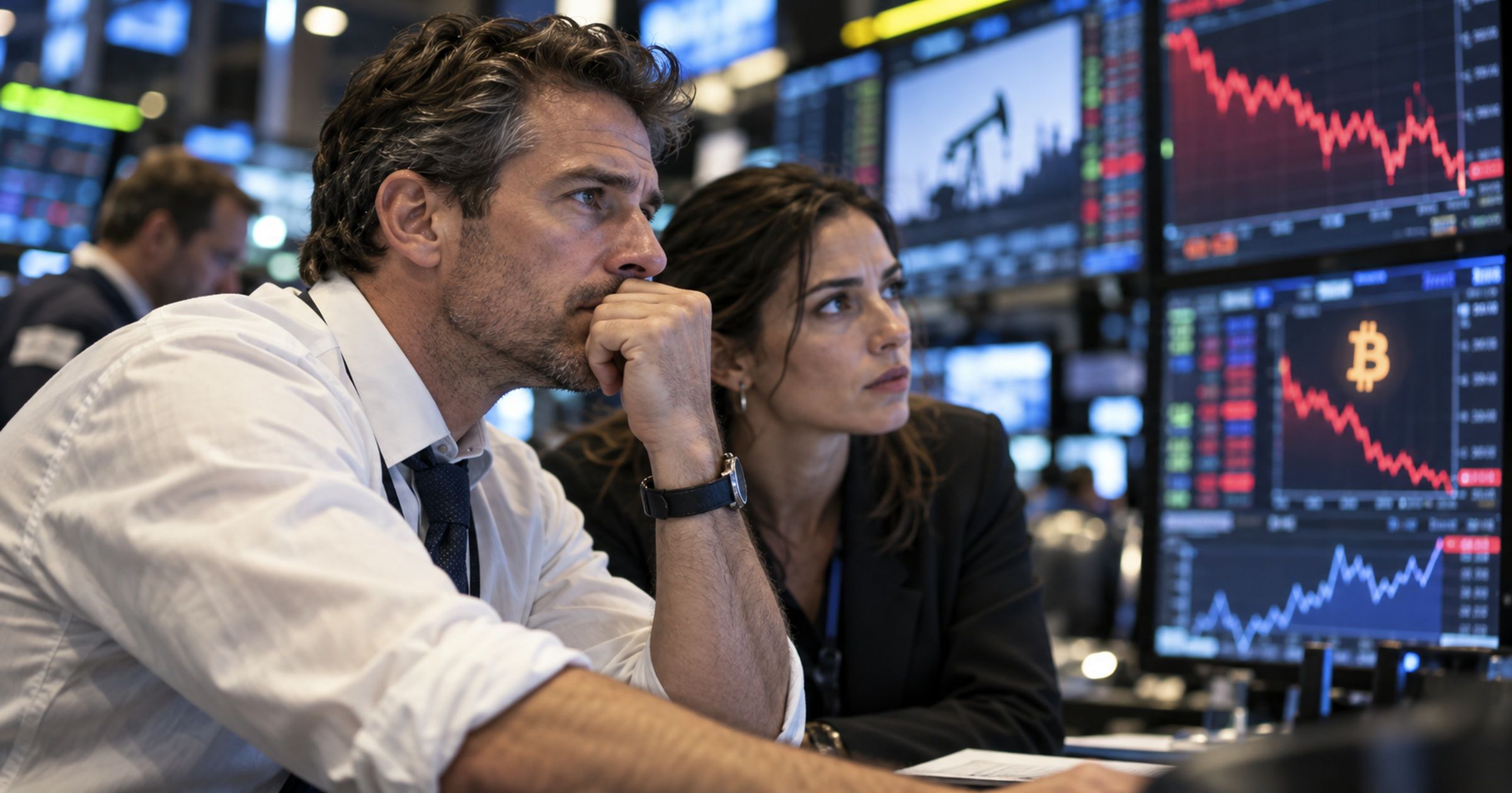 Oil Tops $105. Bitcoin and Tech Feel the Pressure.