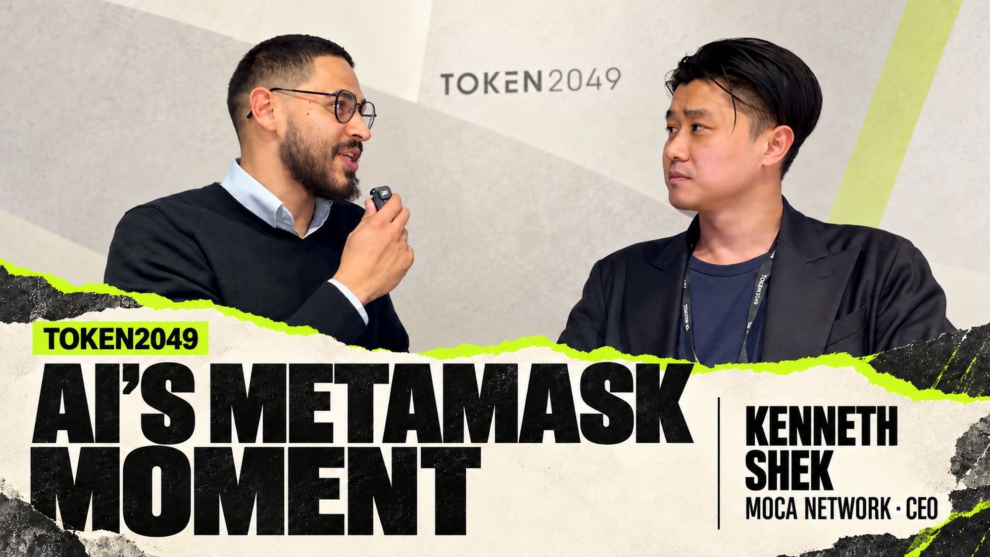 Blockster’s Ivan Zhelev interviews Moca Network CEO Kenneth Shek at TOKEN2049 about AI’s MetaMask moment.