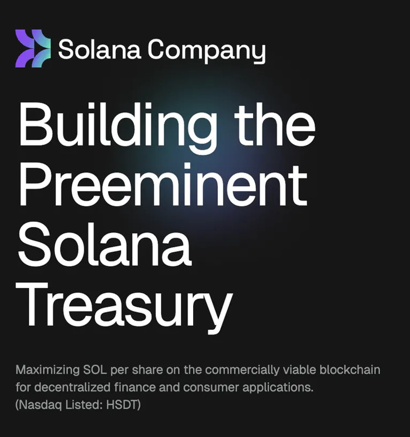 Solana Company and Superstate Partner to Tokenize SEC-Registered $HSDT Shares Onchain