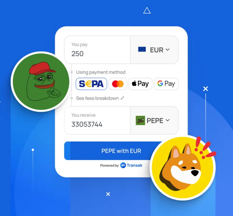 Transak Expands Offerings with Listing of $PEPE and $BONK Meme Coins