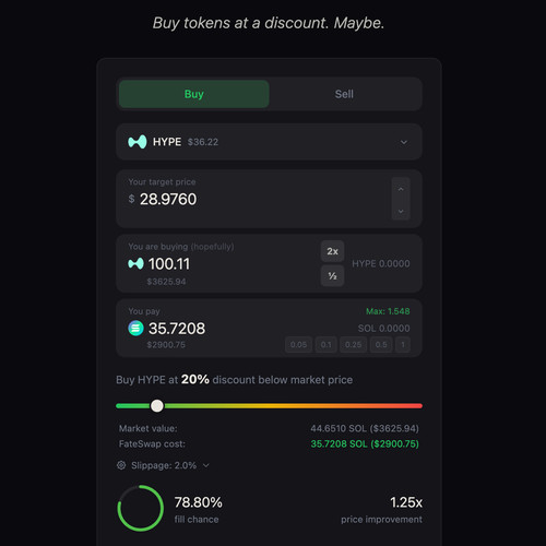 FateSwap: The Solana DEX Where You Gamble for a Better Price