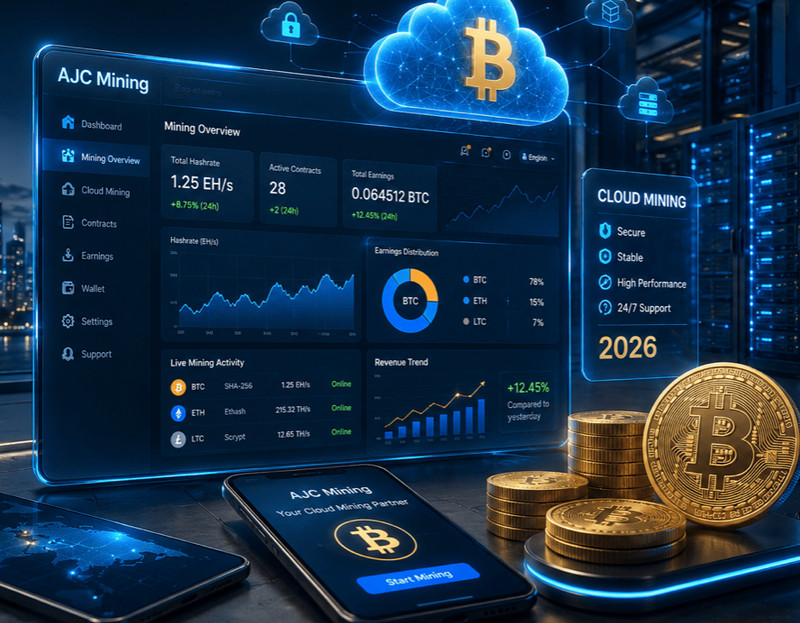 Bitcoin Cloud Mining Platform in 2026 Best-AJC Mining Solution for Online Mining