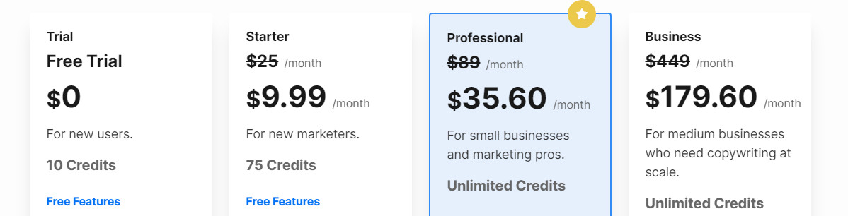 writesonic pricing