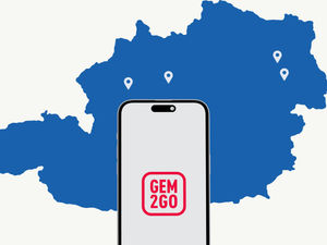 Map of Austria with GEM2GO App