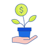 Illustration of a plant in a pot