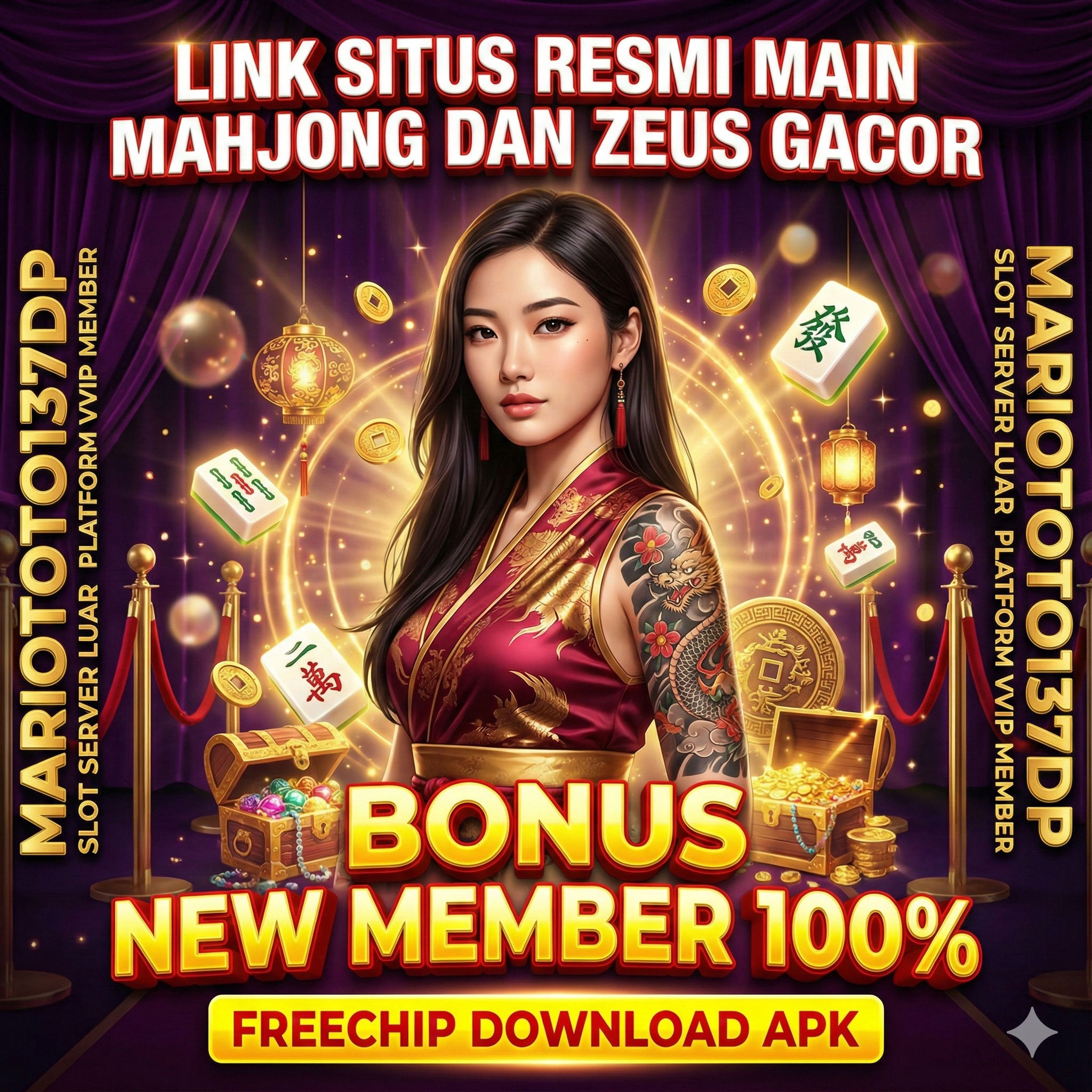 MARIOTOTO137DP Mahjong Zeus Banner 1:1