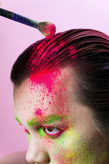 Pink hair and green makeup photograph by cottonbro studio / Pexels